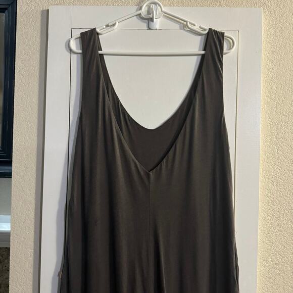 Lunya 100% Organic Pima Cotton Jumpsuit Gray Size Medium Lightweight - Picture 9 of 14